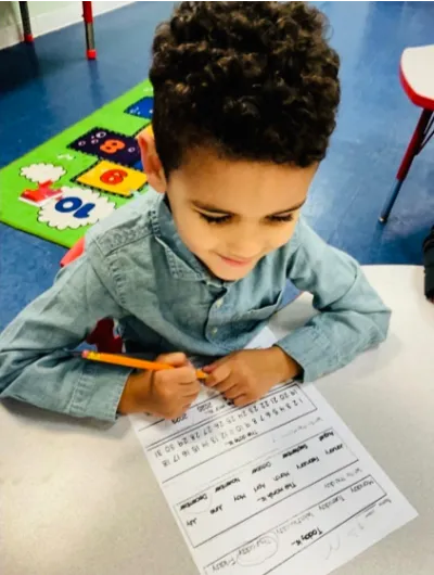 Child at Little Heaven Daycare